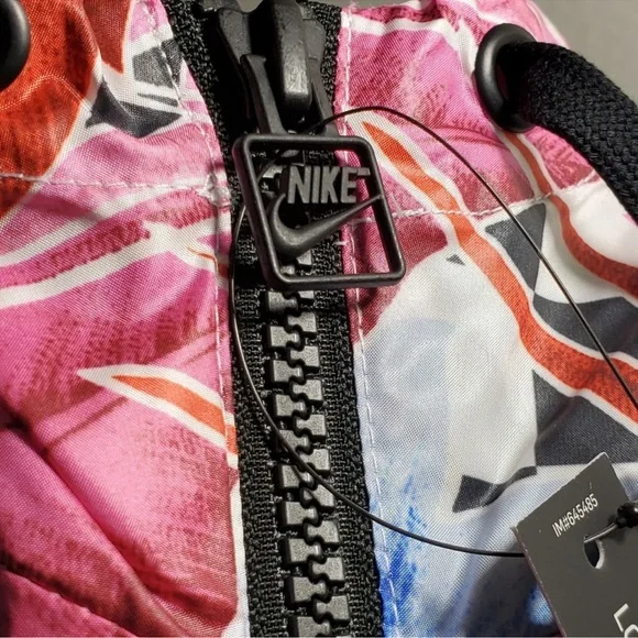 NWT Nike Womens Workout Windbreaker Crop Floral Jacket Hoodie Large - Picture 5 of 9